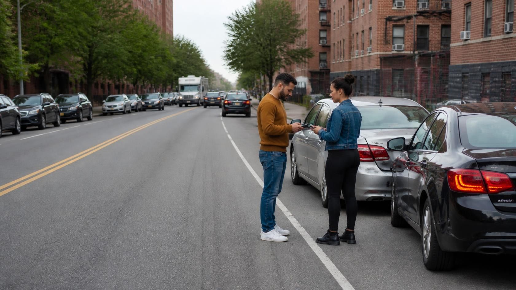 What New York No-Fault Insurance Pays Person holding an insurance claim form at a kitchen table after a car accident